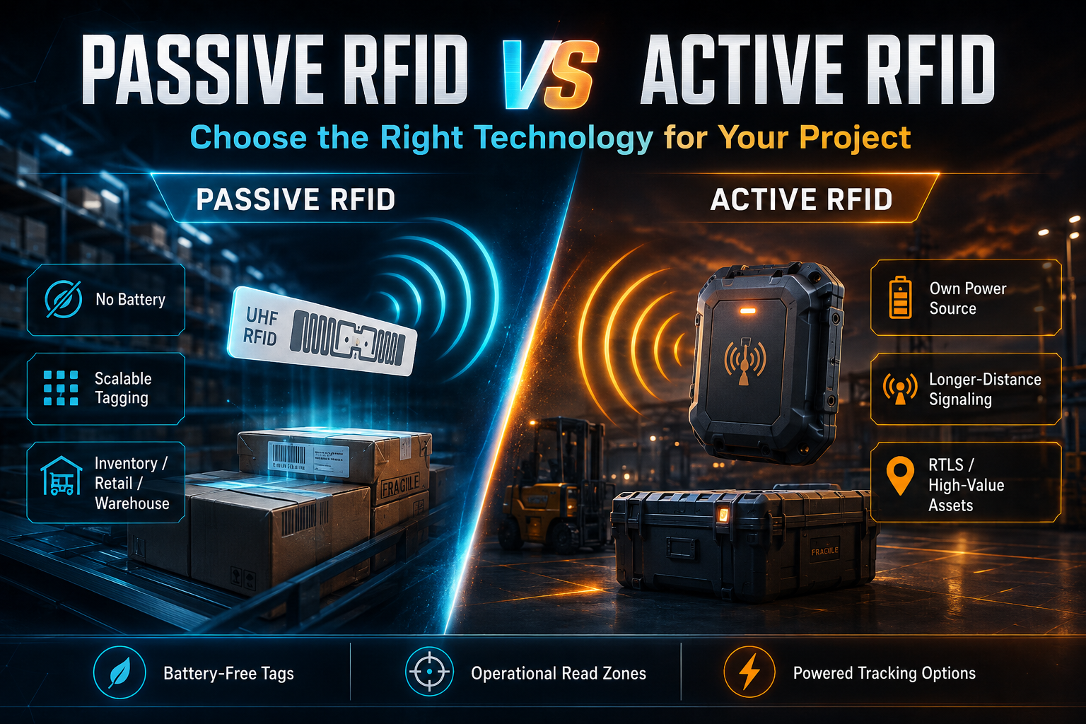 Passive RFID vs Active RFID